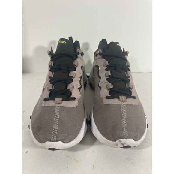 Nike React Element 55 Pumice Volt Green Black Running Shoes BQ6166-201 Men’s Sz9 - Picture 1 of 7